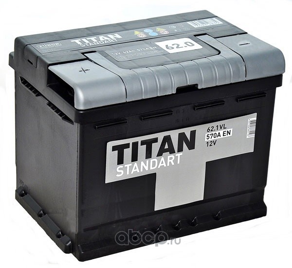 Аккумулятор автомобильный пермь. Автомобильный аккумулятор Titan Standart 6ct-62.0 VL. Titan Standart 60 Ач. Аккумулятор Титан Standart 100а/ч. Аккумулятор Титан стандарт 100 ампер.