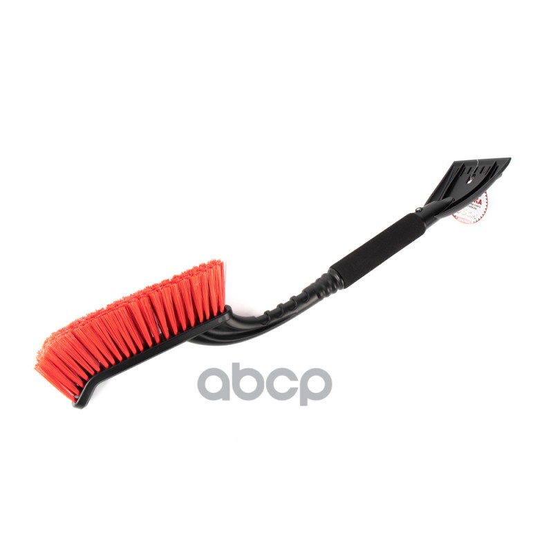 Щетка для очистки снега 63 см со скребком и мягкой ручкой