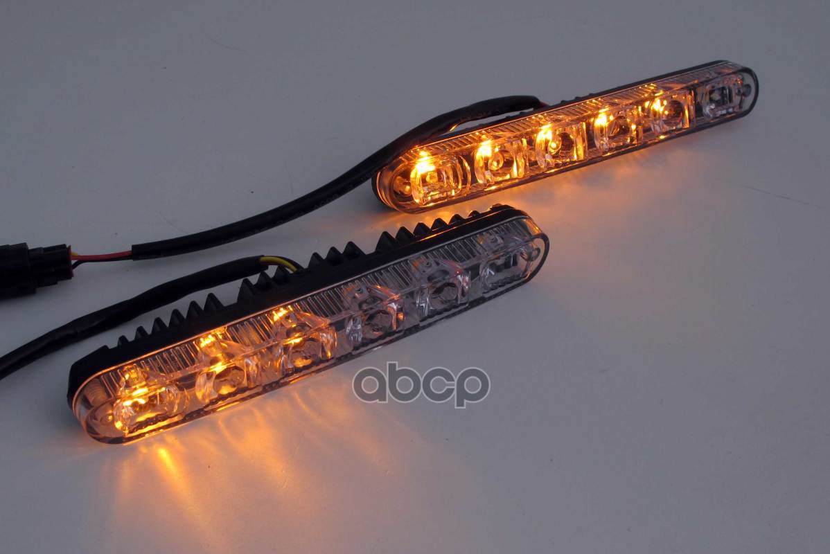 Дневные ходовые огни 6 LED Вымпел DRL-HP-X6 (металл. корпус, бегущая строка)