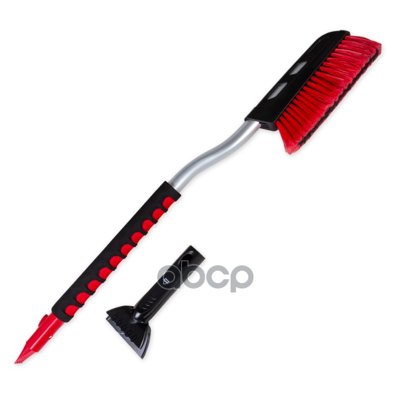 Щетка со скребком 89см съемный скребок черно-красная ARNEZI