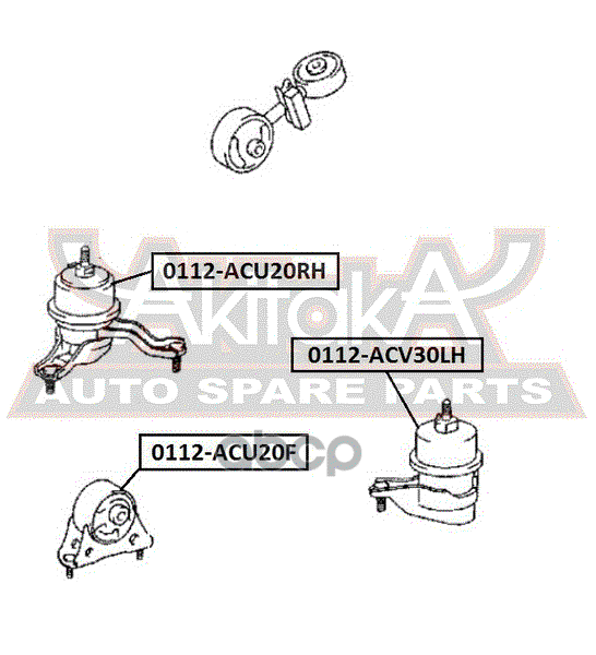 Опора двигателя (спереди) TOYOTA Harrier 2.4 03-12 / Highlander I 2.4 00-07 / Alphard 2.4 03-08 / Estima/Previa II 2.4 00-06