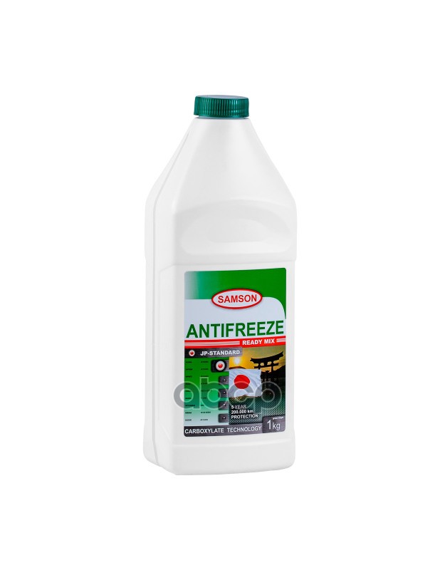Samson Jp-Standard Green 1Kg Антифриз! Зеленый, Готовый Special Japan Cars SAMSON арт. 803276