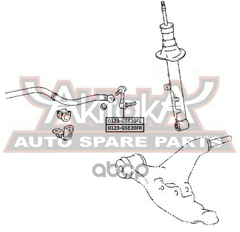 ТЯГА СТАБИЛИЗАТОРА ПЕРЕДНЯЯ ПРАВАЯ