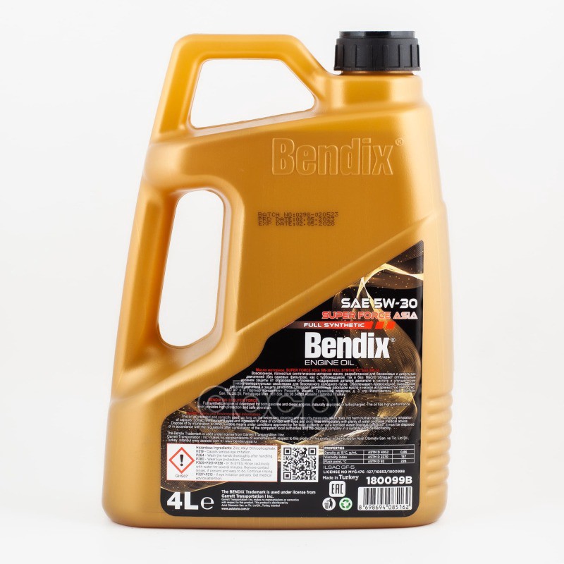 Масло моторное, синтетика BENDIX SUPER FORCE 5W-30 ASIA ILsac GF-5