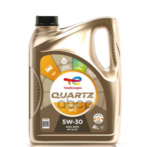 TotalEnergies Total Quartz 9000 Nfc 5W30 A5/B5 (Europe) 4Л. Синтетика (Масло Моторное)