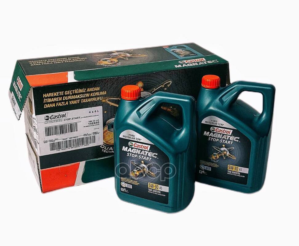 Масло моторное Castrol Magnatec Stop-Start  5W-30 SN, A1/B1, A5/B5, GF-5 синтетика  4 л Описание:Создано новое поколение уникальных молекул DUALOCK, которые обеспечивают непрерывную защиту двигателя при каждом его пуске. Количество дорожных “пробок” значи