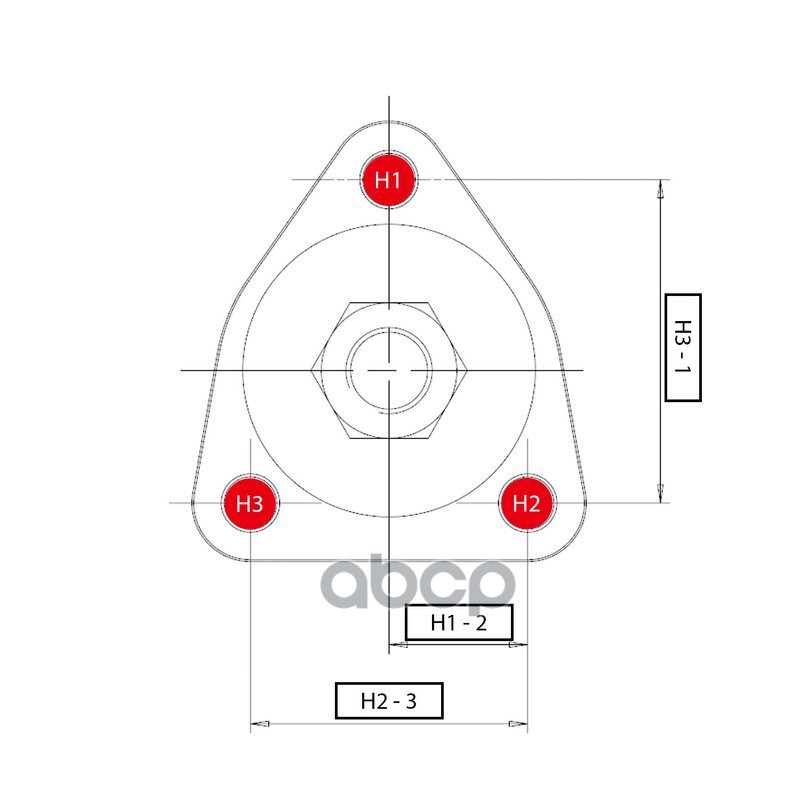 Шаровая опора, верхняя (Старый CBN23)