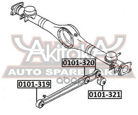 Сайлентблок задней продольной тяги TOYOTA DUET M101A/M111A 1998-2004