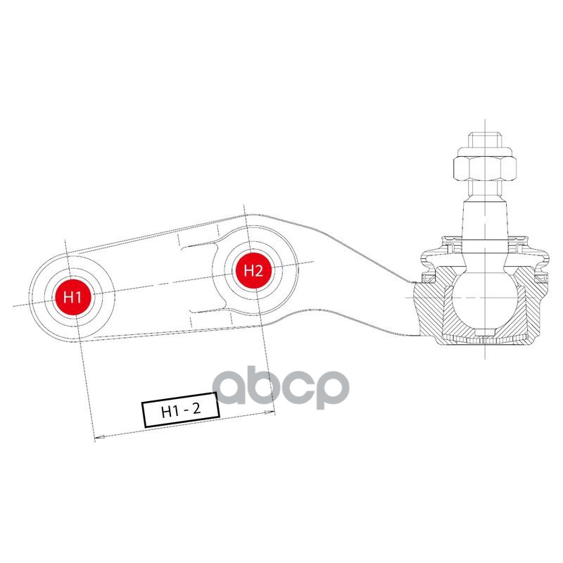 / CBHO-35 Опора шаровая | перед прав | HONDA PRELUDE III