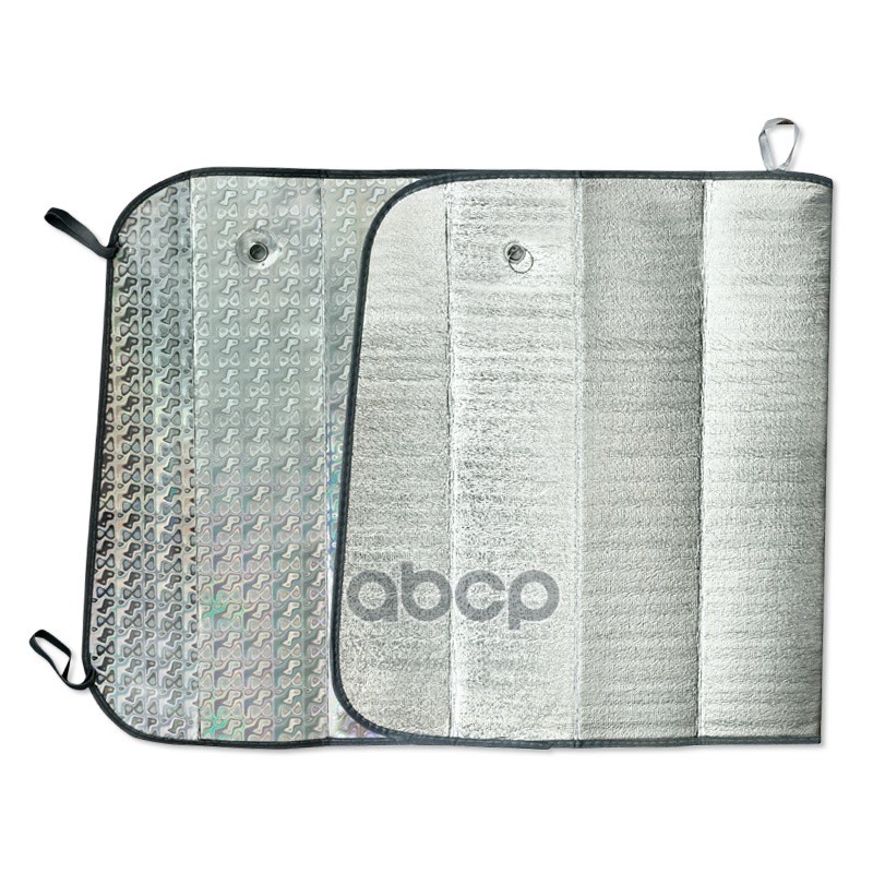 Шторка на лобовое стекло серебро 145 х 70 см гармошка AVS Laser 43098