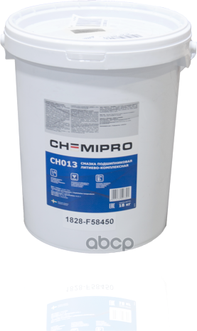 Chemipro Grease, смазка 18 kg, (синяя) литиевая -30 - +150 С NLGI 2