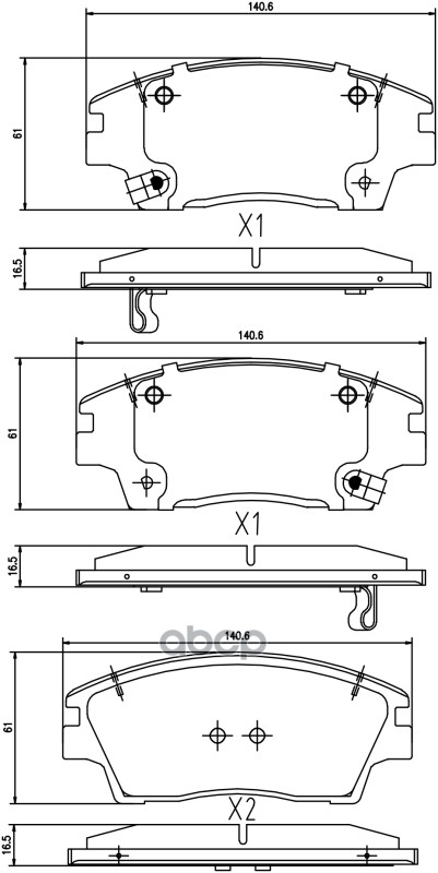 Колодки перед. Barnett