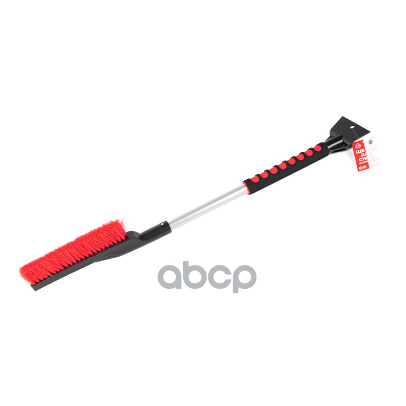 Щетка со скребком 82см черно-красная ARNEZI