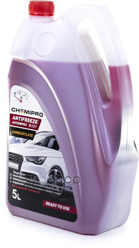 Антифриз Chemipro G12+ Carbox Готовый 5Л! Красный CHEMIPRO арт. CH084