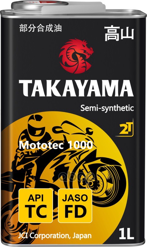 605570 Takayama Mototec 1000 2T Api Tc Jaso Fd 1Л Металл TAKAYAMA арт. 605570