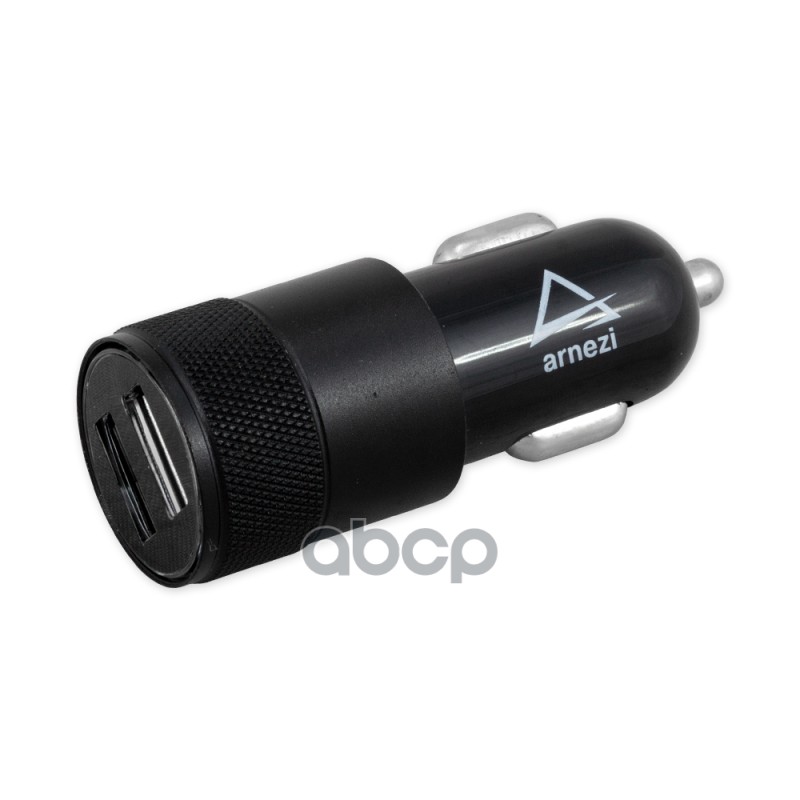 Адаптер автомобильный 2хUSB 5В 2.4А в прикуриватель Черный 5В 2.4А в прикуриватель Черный