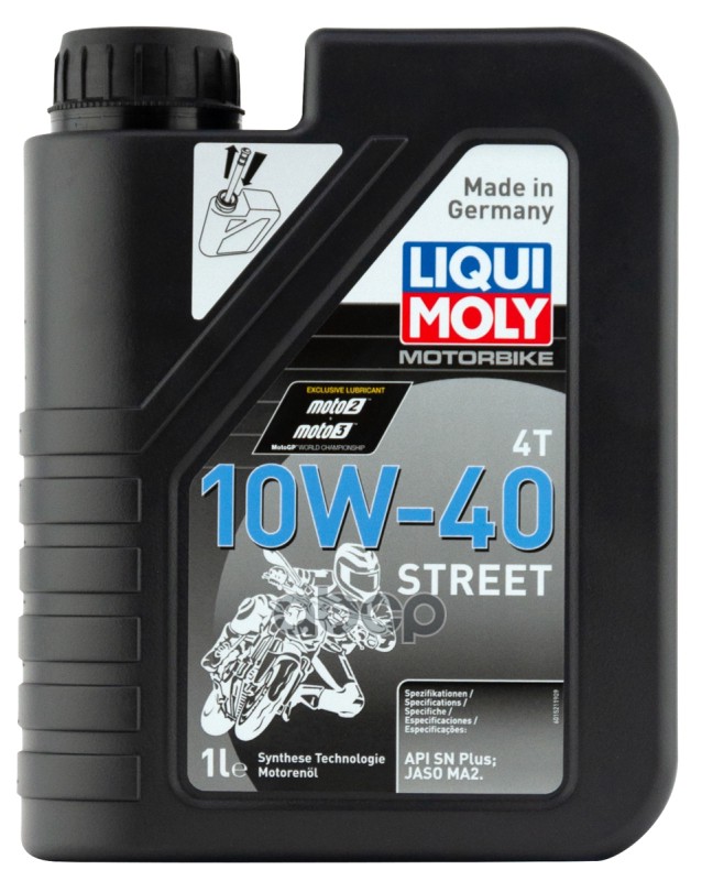 Liqui Moly 10W40 Motorbike 4T (1L) Масло Моторное! Для Мотоциклов. Синт Api Sl, Jaso Ма 2 LIQUI MOLY арт. 1521