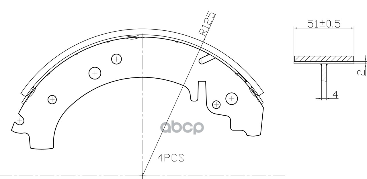 LD201 Колодки тормозные задние BARNETT