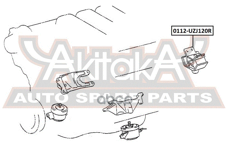 ПОДУШКА ДВИГАТЕЛЯ ЗАДНЯЯ