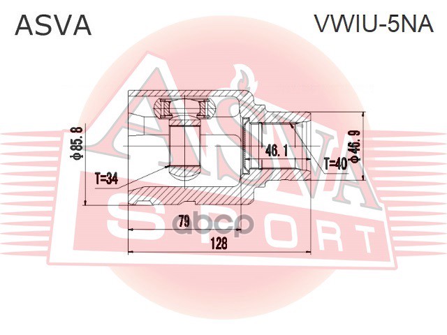 ШРУС ВНУТРЕННИЙ 34x46.9x40