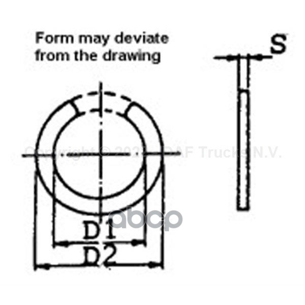 шайба ступицы !стопорная DAF F95