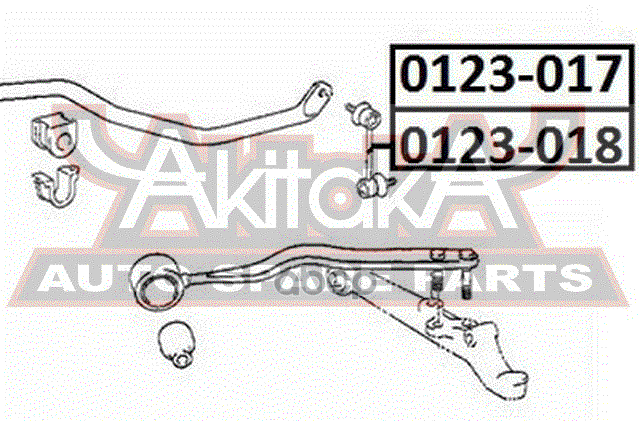 ТЯГА СТАБИЛИЗАТОРА ПЕРЕДНЯЯ ПРАВАЯ