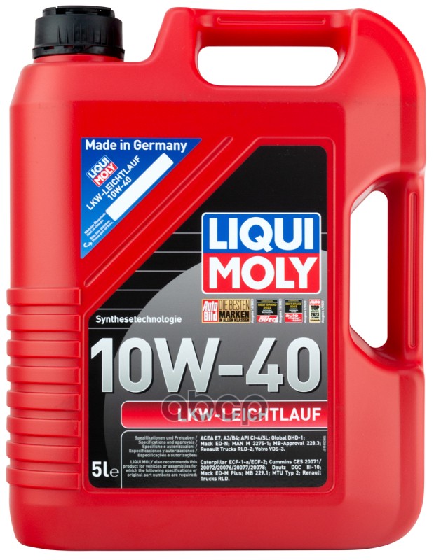 LIQUI MOLY Liquimoly 10W40 Lkw-Leichtlauf-Motoroil Basic (5L) Масло Моторное! (Полусинт.) Mb 228.3/229.1