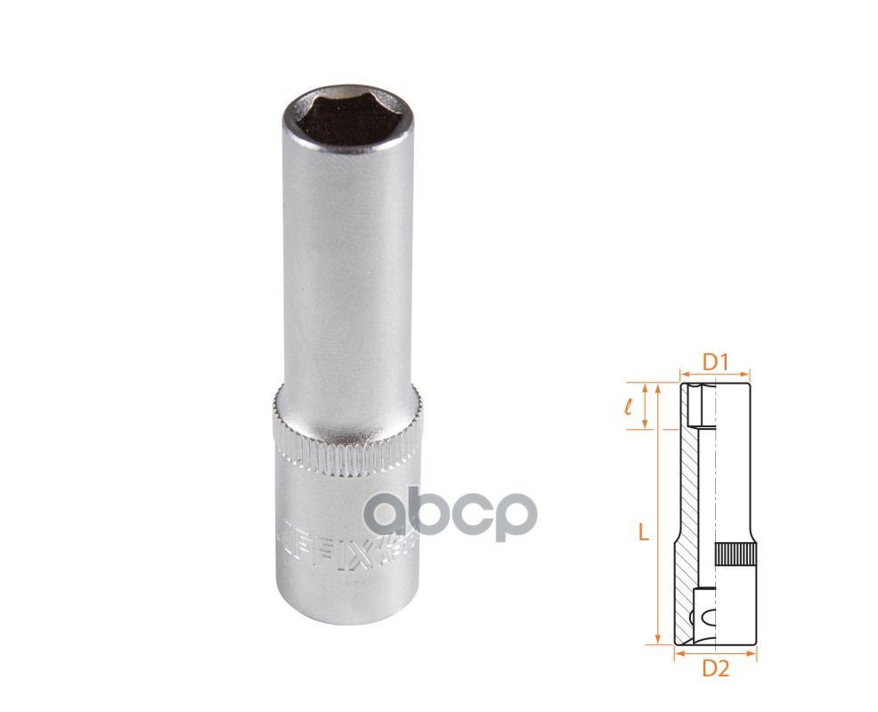 Головка Торцевая Глубокая Шестигранная 3/8, 10 Мм Affix Af00130010 AFFIX арт. AF00130010