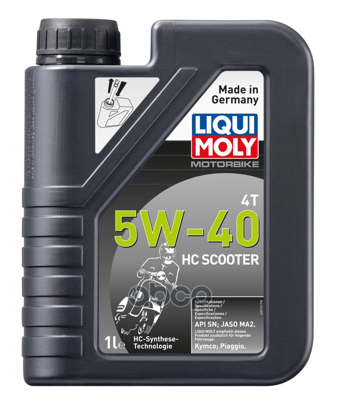 Liquimoly 5W40 Motorbike 4T Hc Scooter (1L) Масло Моторное! Hc-Синт., Масло Для Скутеров Api Sn LIQUI MOLY арт. 20829