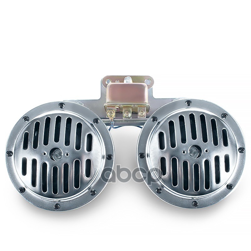 Сигнал звуковой 12 В (диски) 335/435Гц 125 мм хром AVS Electric 43308