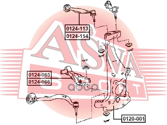 РЫЧАГ ПЕРЕДНИЙ ВЕРХНИЙ  ЛЕВЫЙ