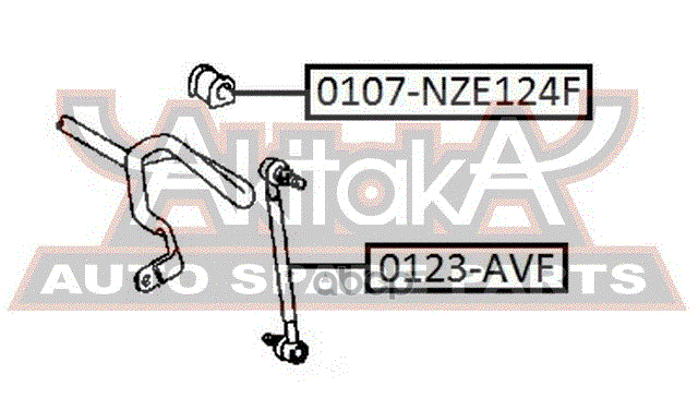 Втулка переднего стабилизатора d20 TOYOTA Corolla/FIELDER (CE121,NZE12#,ZZE12#)