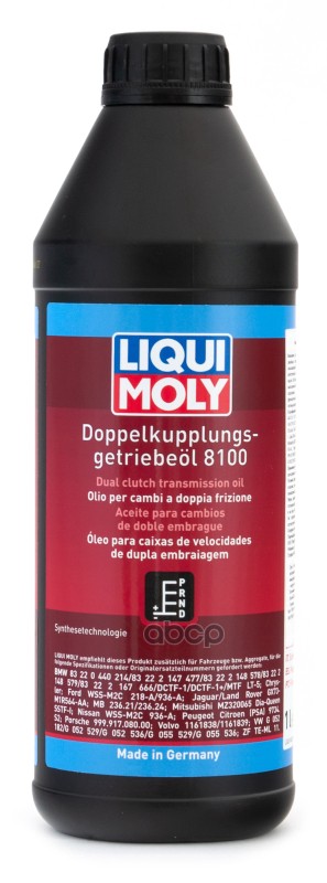 Liquimoly Doppelkupplungsgetriebe-Oil 8100 (1L) Масло Трансмиссионное !Синт Vw G 052 182/529,Ford LIQUI MOLY арт. 3640
