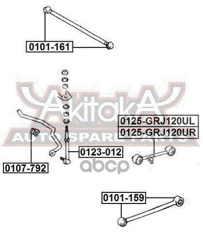 Втулка заднего стабилизатора d21 TOYOTA LAND CRUISER PRADO 120 2002-2009