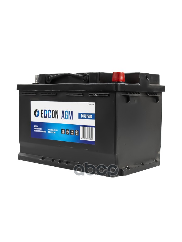 аккумуляторная батаре 19.5/17.9 евро 70Ah 720A 278/175/190 B13 AGM