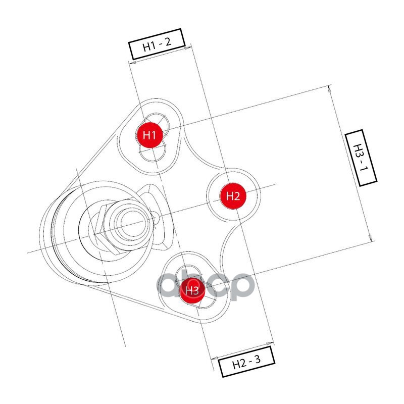 Опора шаровая A-CLASS,B-CLASS '04-'12