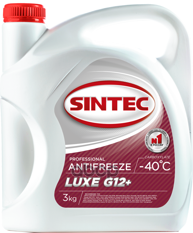 Антифриз "Sintec" Luxe (Красный)  3Кг SINTEC арт. 990464