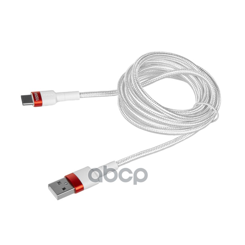 Дата-кабель Usb A - Type C (2м, 6A, 100W) быстрая зарядка, в оплетке ARNEZI A0605038