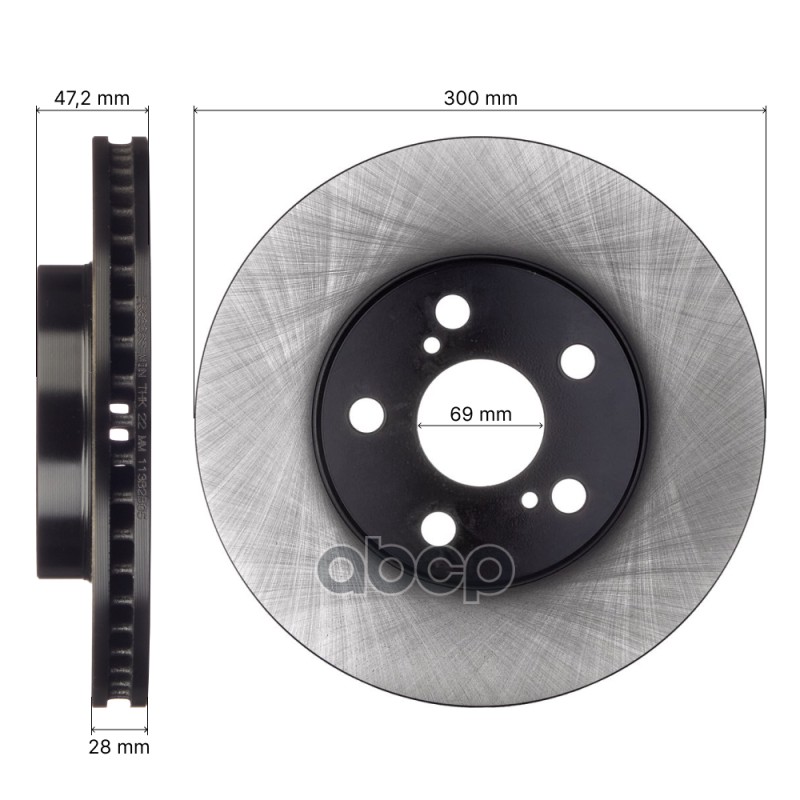 Диск тормозной передний AVANTECH 43512-47040
