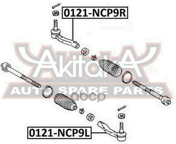 НАКОНЕЧНИК РУЛЕВОЙ ЛЕВЫЙ
