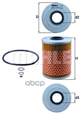 Фильтр масл.BMW 3,5-серии E36,46,34 Mahle/Knecht арт. OX68D