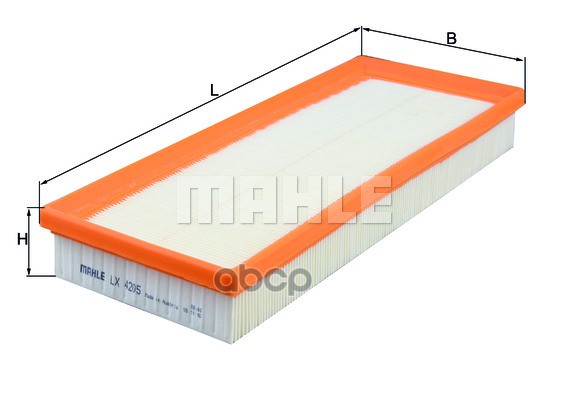 Фильтр возд.MECEDES W221 2010 Mahle/Knecht арт. LX4205