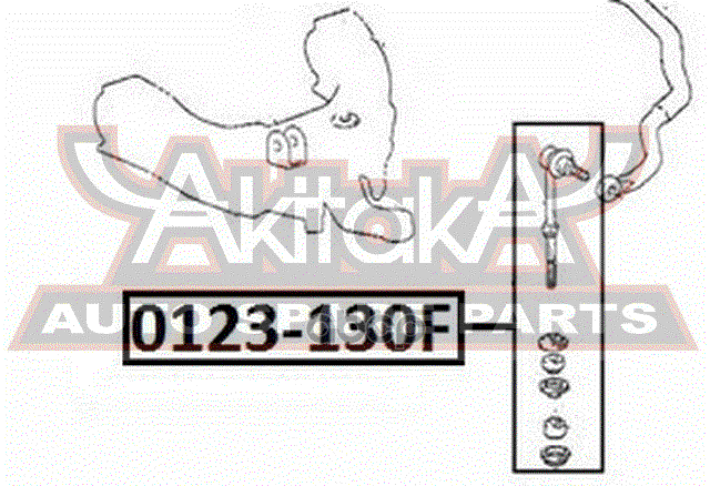 Тяга стабилизатора передняя TOYOTA  HILUX SURF 4 RUNNER KZN130  13# VZN130 YN130