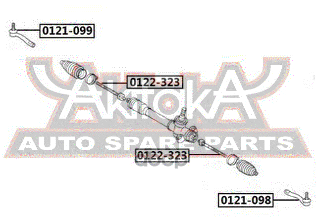 НАКОНЕЧНИК РУЛЕВОЙ ЛЕВЫЙ (10013160/130319/0052325/8, Китай)(00020)
