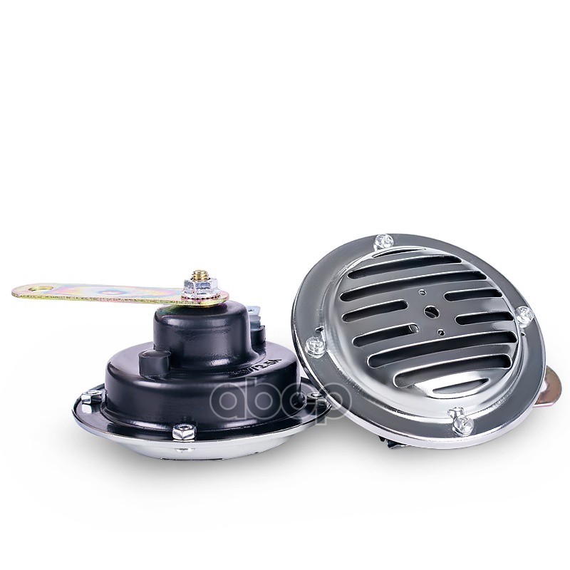 Сигнал звуковой 12 В (диски) 335/435Гц 90 мм хром AVS Electric 43305