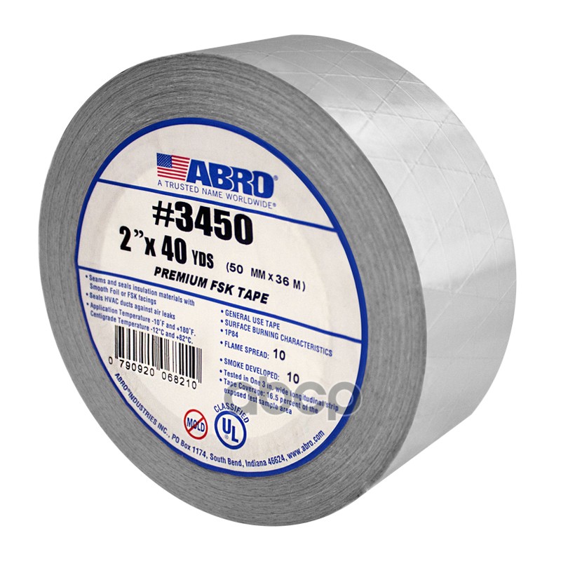 Лента алюминиевая 50 мм х40 м Abro Masters 3450-50