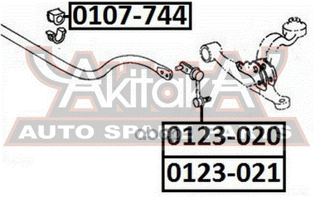 ТЯГА СТАБИЛИЗАТОРА ПЕРЕДНЯЯ ПРАВАЯ