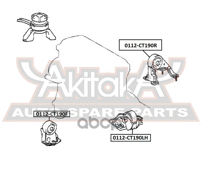 ПОДУШКА ДВИГАТЕЛЯ ПЕРЕДНЯЯ 2C