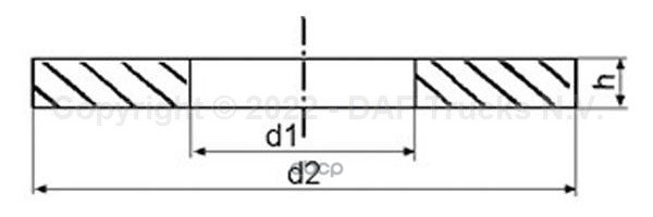 шайба ! пальца рессоры DAF F95, XF95
