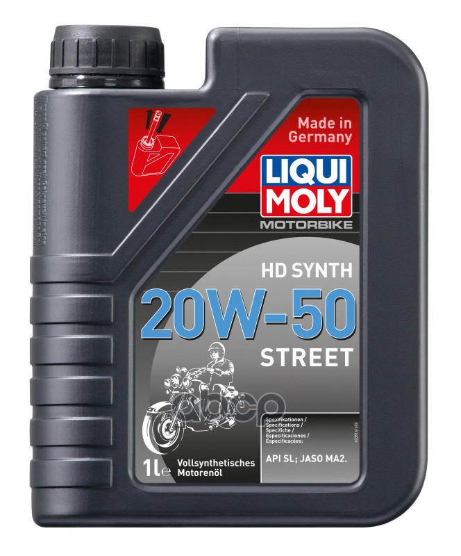 Liquimoly 20W-50 Motorbike 4T (1L) Синт.масло Моторн.! Д/Мотоц. Api Sl, Jaso Ma2 LIQUI MOLY арт. 3816